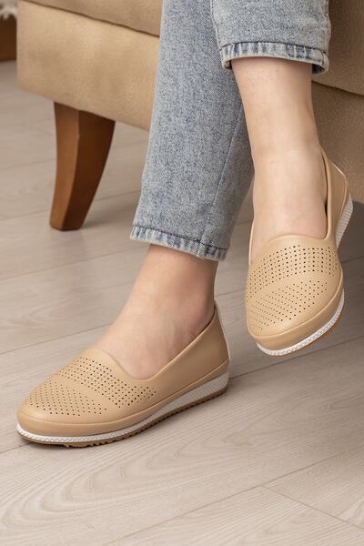 Ewen Tomm أحذية راقصة باليه نسائية يومية ناعمة لتقويم العظام ومثقبة