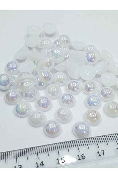 CRYSTALSHOP Yarım Inci - 10 mm Beyaz Janjan 100 gr - 380 Ad