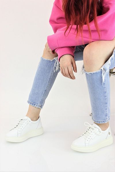 Mammamia Pantofi de damă ortopedici cu talpă groasă stil sport din piele naturală