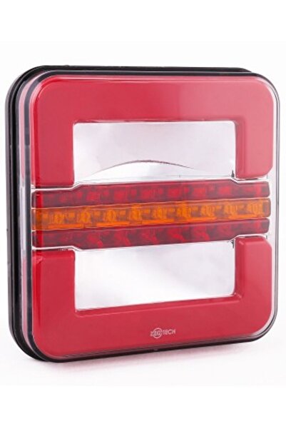 SEDEF LED SHOP Kare Neon Akan Sinyal 3 Fonksiyonlu Stop Led Lamba 24 Volt