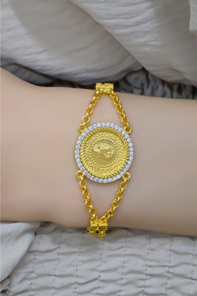 aytekgold Çeyrekli Doç Zincirli Bileklik