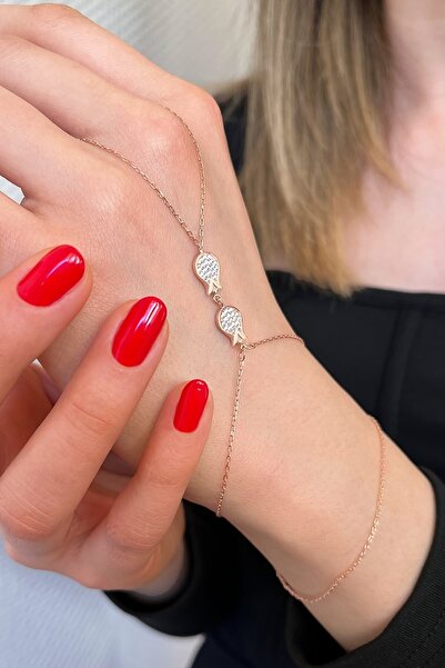 Argentum Concept 925 Ayar Gümüş Rose Lale Figürlü Şahmeran - 45098801