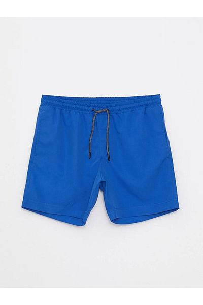 LC Waikiki Ανδρικά σορτς κολύμβησης Saks Blue από το στυλ σας Μαγιό μέχρι το γόνατο Basic