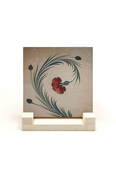 Sadrazam Natural Stone Clove Marbled Printed Desktop - 10x10 KRT-71