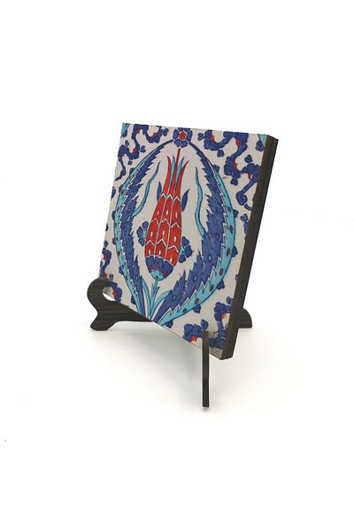 Sadrazam Rüstempaşa Mosque Tile Pattern Printed MDF Frame