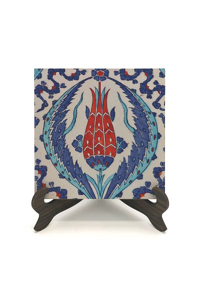 Sadrazam Rüstempaşa Mosque Tile Pattern Printed MDF Frame