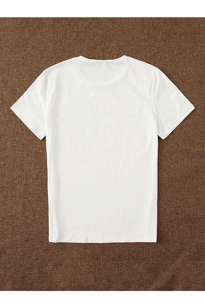 LePold Crew Neck Positive Letter Printed Girl/Boy T-Shirt