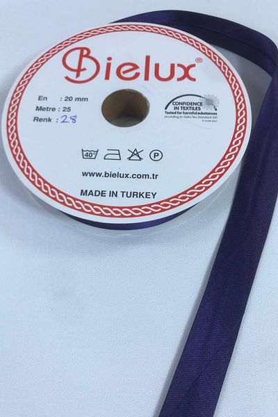 GELD Σκούρο Μωβ Σατέν Πιτζάμα Πλάτος 2 εκ. Μήκος 1 μέτρο – Κορδέλα