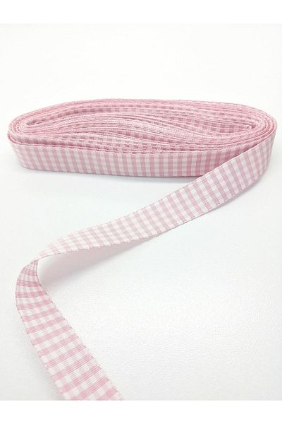 GELD Pink Square Patterned Taffeta Ribbon 1.5 cm 1 Meter – Ribbon