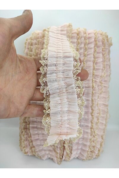 GELD Κορδέλα με βολάν με κίτρινο γκλίτερ σε σκόνη – Κορδέλα