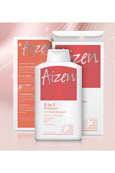 Aizen 5'i 1 Arada Bakım Şampuanı - Güçlendirilmiş Formül - Biotin, Vitamin B5 Ve Vitamin E - 400 ml
