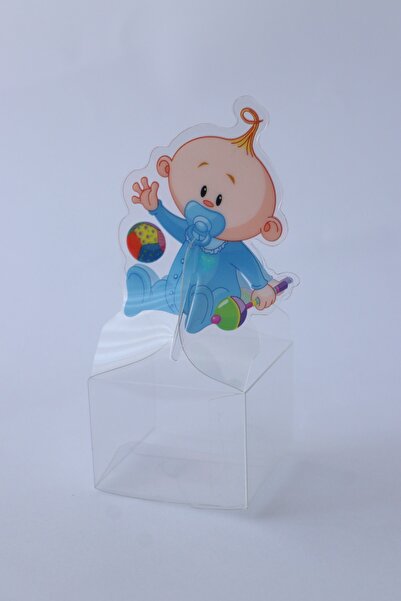 demontecraft Yeni Doğan Erkek Bebek Doğum Hediyelikleri, Asetat Kutu, 5x5 Cm,...