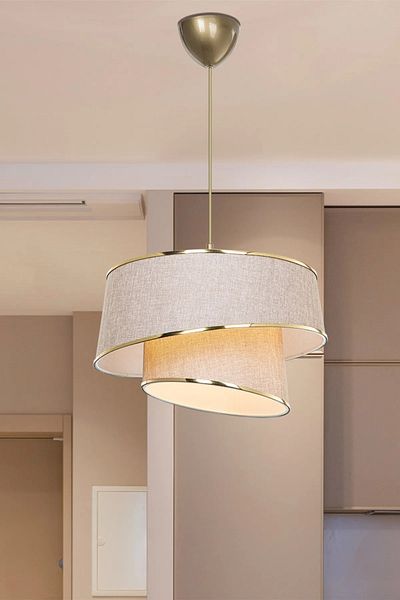 EvLight Eftelya Asymmetrical Pendant Lamp Chandelier Powder
