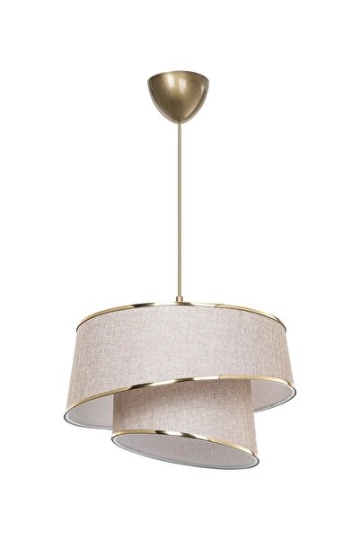 EvLight Eftelya Asimetrik Sarkıt Avize Pudra