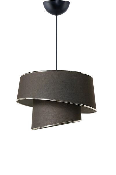 EvLight Eftelya Asymmetrical Pendant Lamp Chandelier Anthracite Chrome