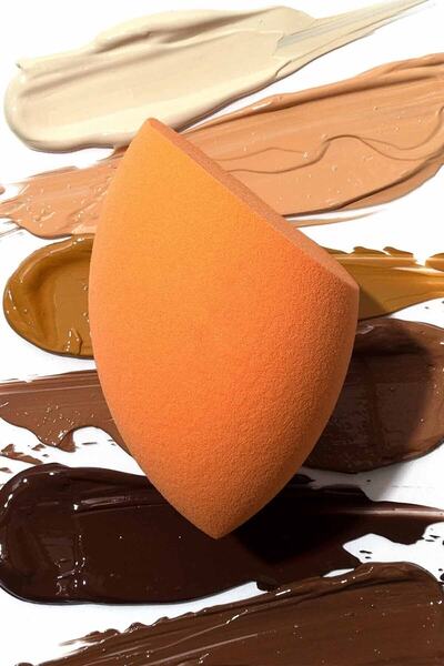 obrigado 4lü Kutulu Armut Sünger Seti Standlı Makyaj Süngeri Seti Çok Amaçlı Fondöten Kapatıcı Pudra Süngeri