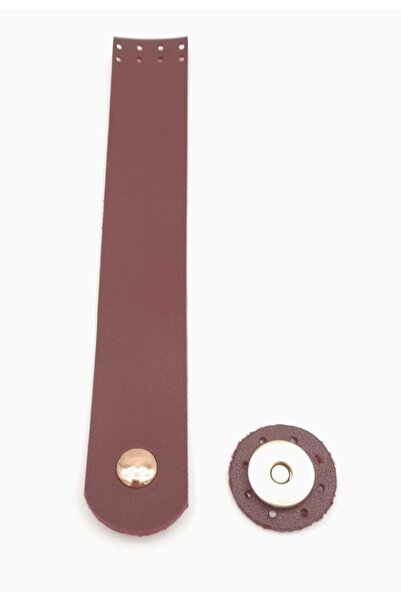 angel çanta aksesuar Light Gold Metal - 18X3 cm Claret Red Faux Leather Cover