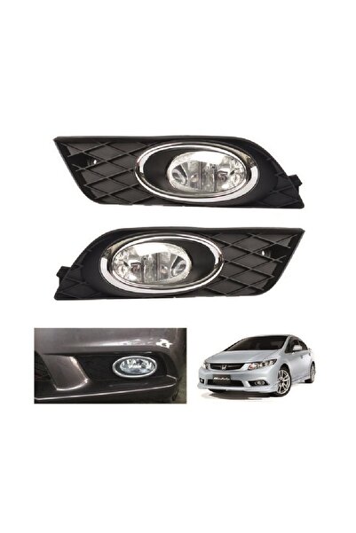 Genel Markalar Honda Civic Fb7 Ön Sağ-sol Takım Sis Lambası Farı Kapak 2012-2015
