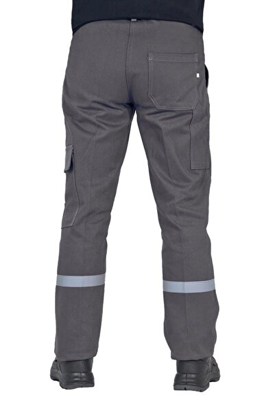 Şensel Reflektörlü Kışlık Iş Pantolonu, Gri, Komando Cepli -73e832-