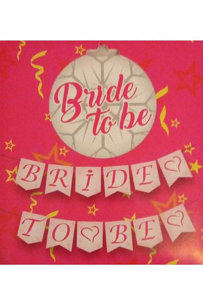 booddie Bride To Be Envelope Banner Text
