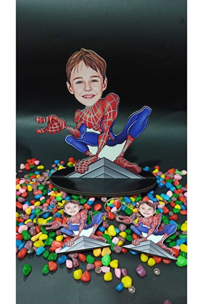 3D Hediye Dünyası Oğluma Doğum Günü Hediyesi Karikatür Biblo Hediyesi 2 Adet ...