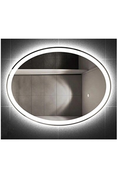 eagle mirror 90x50cm Elips Dekoratif Banyo Duvar Aynası Ledli Banyo Duvar Ayn...