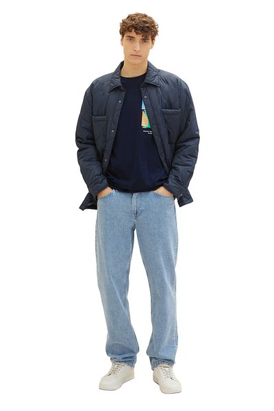 Tom Tailor Denim T-Shirt - Dunkelblau - Regular Fit