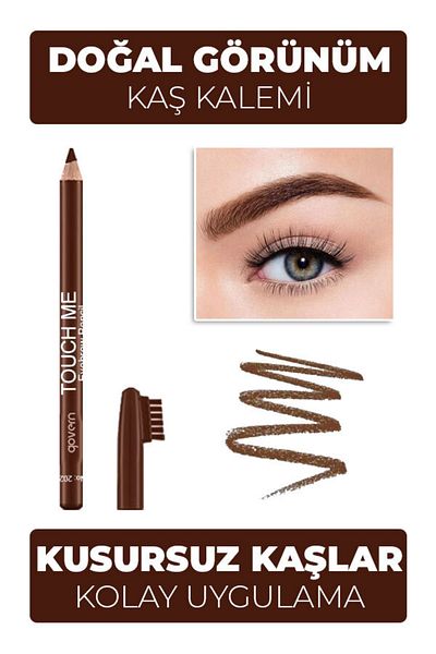 govern Eyebrow Pencil with Openable Brush - Brown