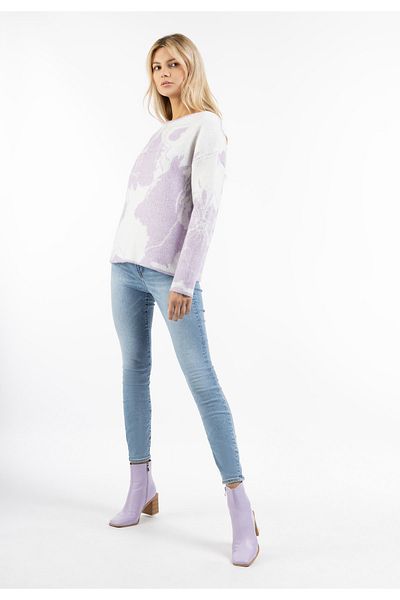 USHA Strick Pullover sivene