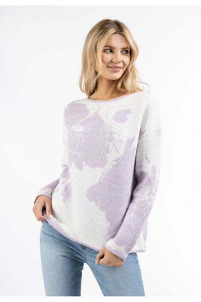 USHA Strick Pullover sivene