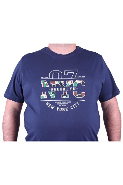 MocGrande Μπλουζάκι με λαιμόκοψη σε μεγάλο μέγεθος Nyc 23115 Marin