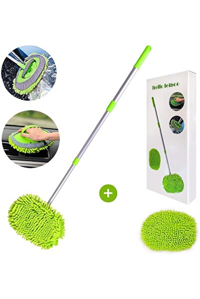 Oliva Nero Araba Yıkama Ekipmanları Su Akış Fırçası Yumuşak Kıl Teleskopik Uz...