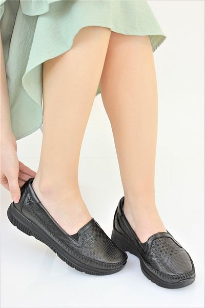 Forelli Pantofi de damă, fără șireturi, din piele naturală, cu modele ortopedice