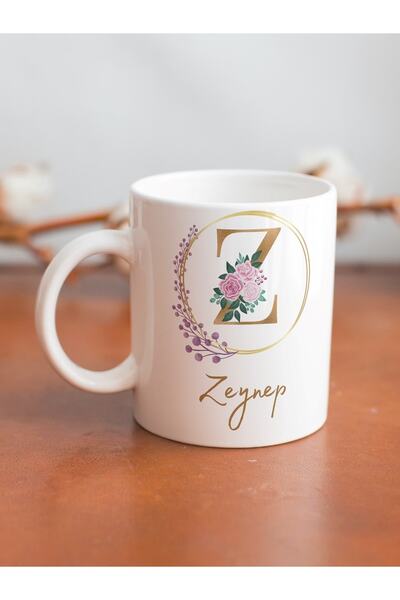 Eylül Design Zeynep Written Mug Cup Printed Name Mug Cup Coffee Cup Birthday Gift Kupa-z Series