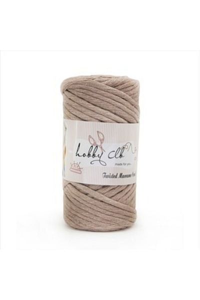 hobby club Taranan Macrame 4 Pieces (1kg) Hobby Rope Coffee with Milk