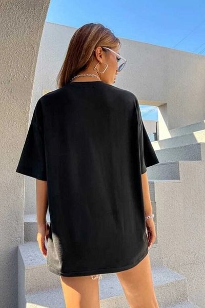 MODAGEN Women's Black Buenos Aires Printed T-shirt