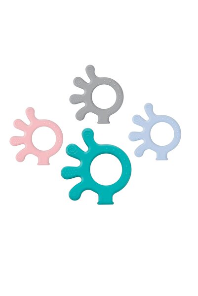 Babyjem 2'li Diş Kaşıma Seti Diş Kaşıyıcı Kirpi Eldiven Diş Kaşıyıcı Ahtapot