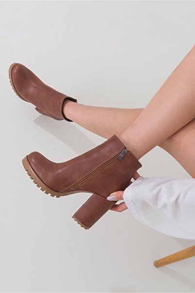 ÜNAL ÖZER Kadın Günlük Bot Un001-006/taba Cilt/38