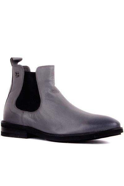 SailLakers - Gray Leather Eva Sole Men's Boots