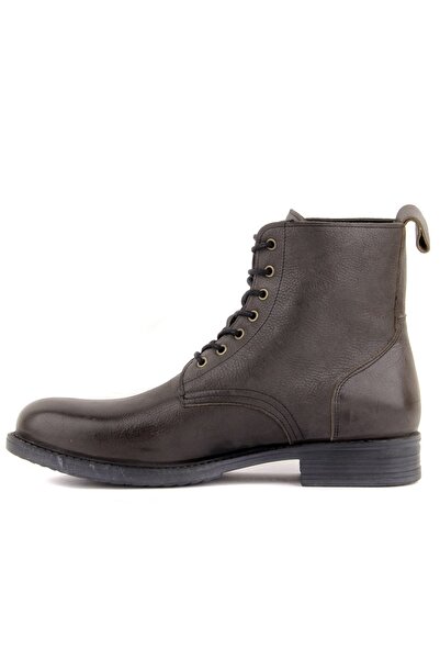 SailLakers - Haki Deri Erkek Bot 102-6014-GOL