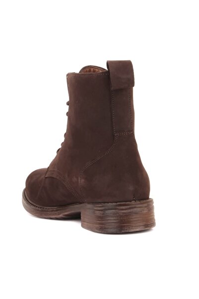 SailLakers - Καφέ ανδρικές μπότες Nubuck 102-6014-GOL