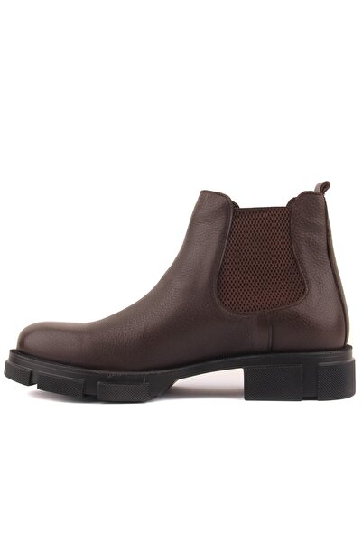 SailLakers - Brown Leather Men's Chelsea Boots 102-207-10052