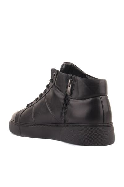 SailLakers - Siyah Deri Erkek Fermuarlı Bot 102-3585-HE1065