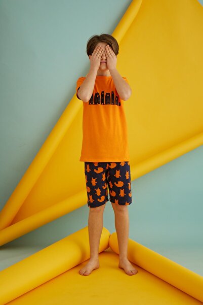 Ayans Pijama Combed Cotton Boy Capri Set