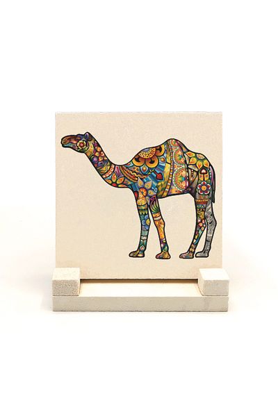 Sadrazam Camel Printed Natural Stone Tabletop