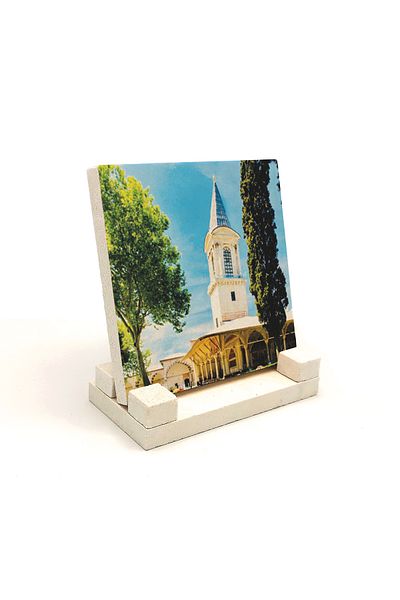 Sadrazam Tower of Justice Topkapı Palace Printed Natural Stone Desktop 10x10 Krt-53