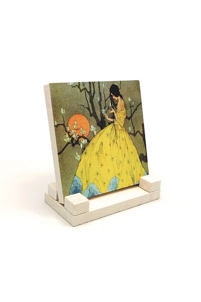 Sadrazam Spring's Promise Picture Printed Natural Stone Desktop