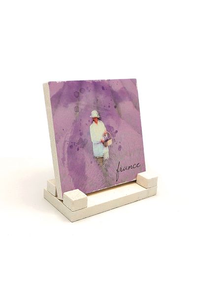 Sadrazam Natural Stone Desktop - France Image Print, 10x10 Krg-9