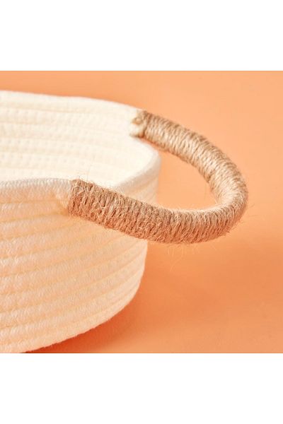Bella Maison Montana Ivory Basket White (33X23X9 cm)