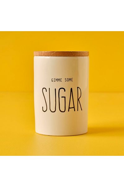Bella Maison Sugar Stoneware Storage Container White (14,5X9,5 cm)